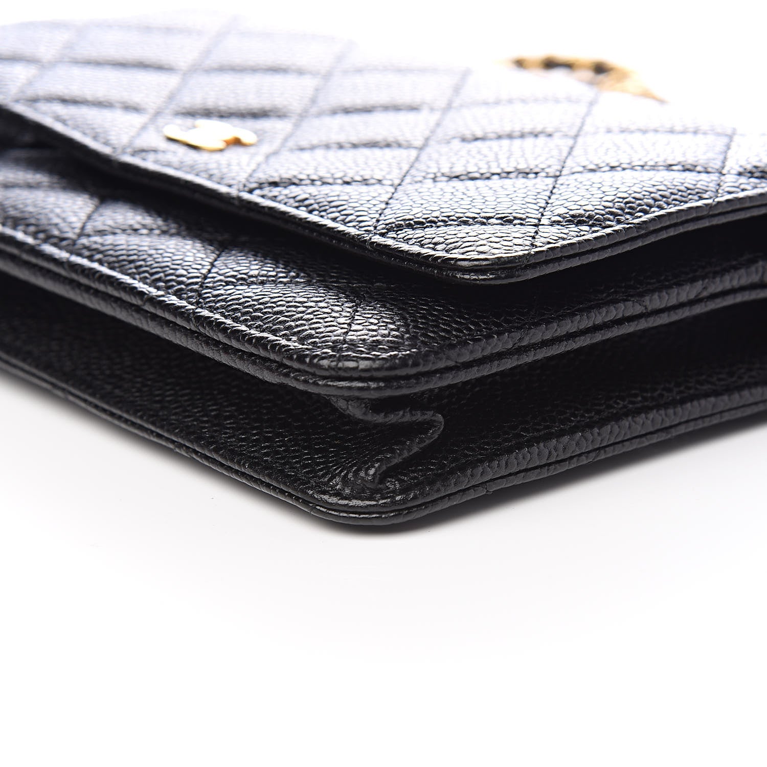 Chanel Caviar Quilted Wallet On Chain WOC Black 12 of 14