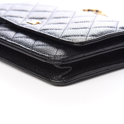 Chanel Caviar Quilted Wallet On Chain WOC Black 12 of 14