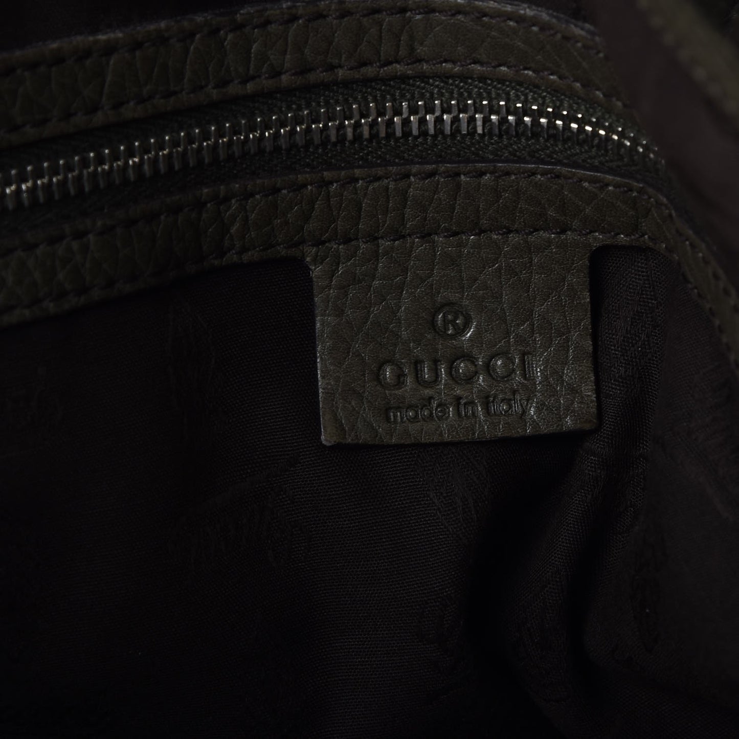 Monogram Bamboo Bar Medium Tote Olive