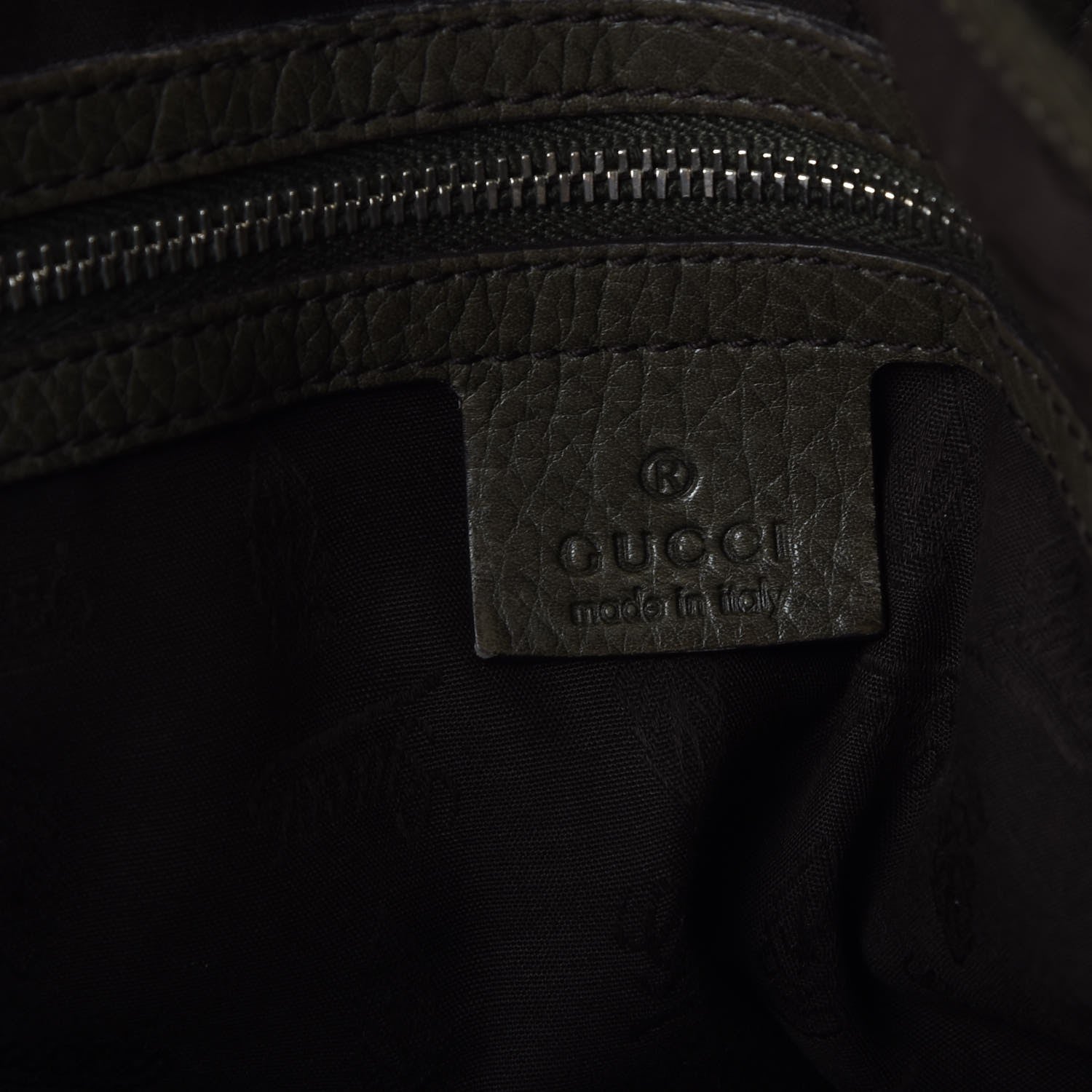 Gucci Monogram Bamboo Bar Medium Tote Olive 6 of 7