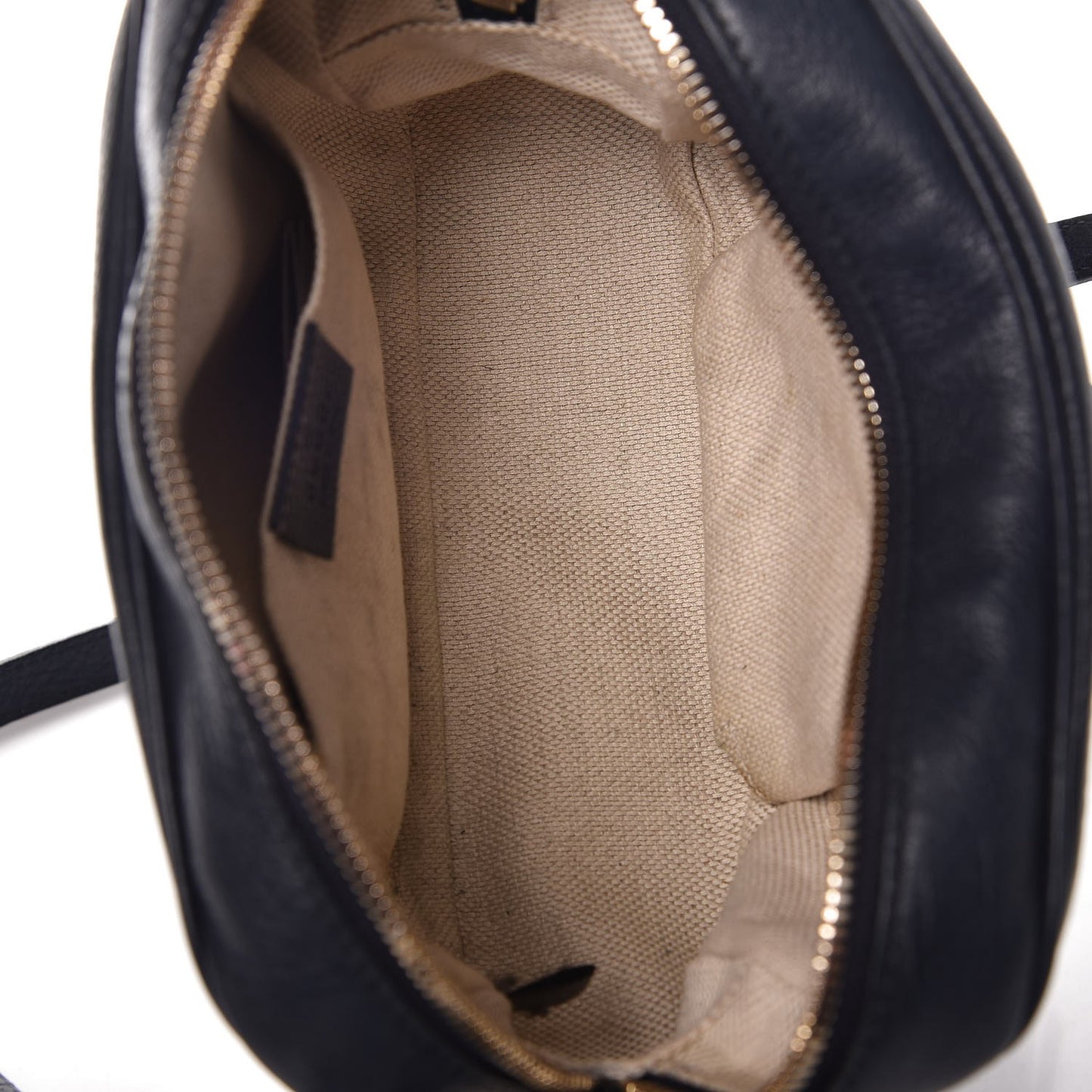 Pebbled Calfskin Small Soho Disco Bag Blue