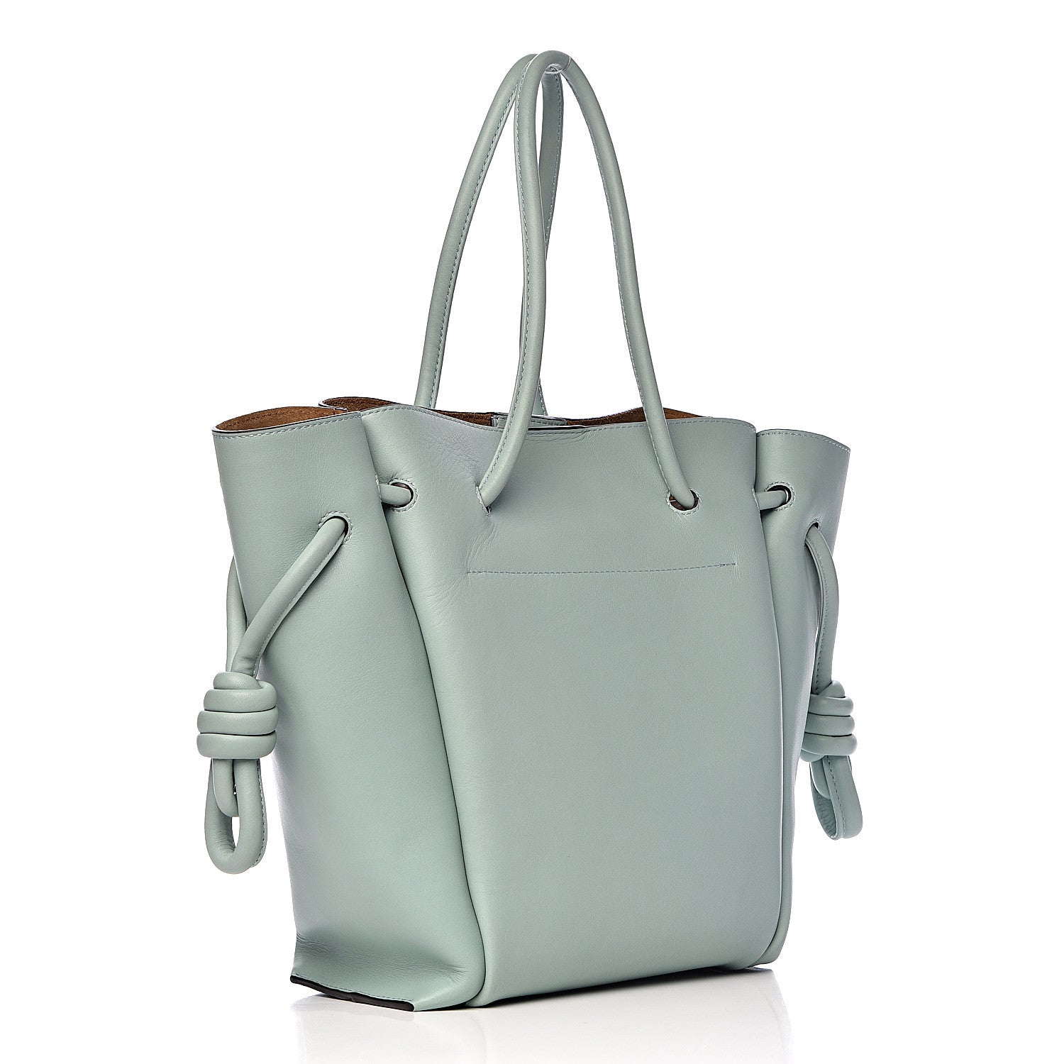 Loewe Calfskin Small Flamenco Knot Bag Light Blue 3 of 13