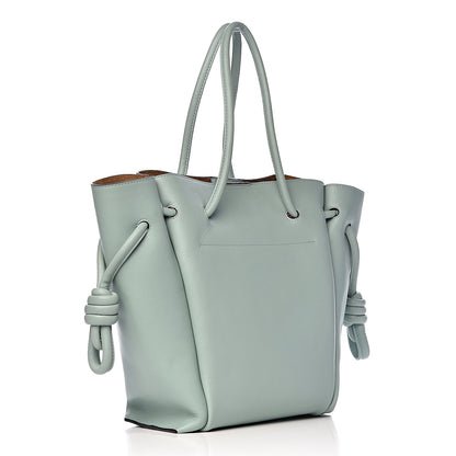 Loewe Calfskin Small Flamenco Knot Bag Light Blue 3 of 13
