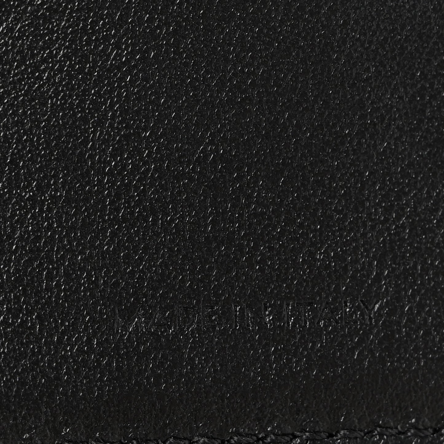 Calfskin Compact Triomphe Wallet With Coin Purse Black