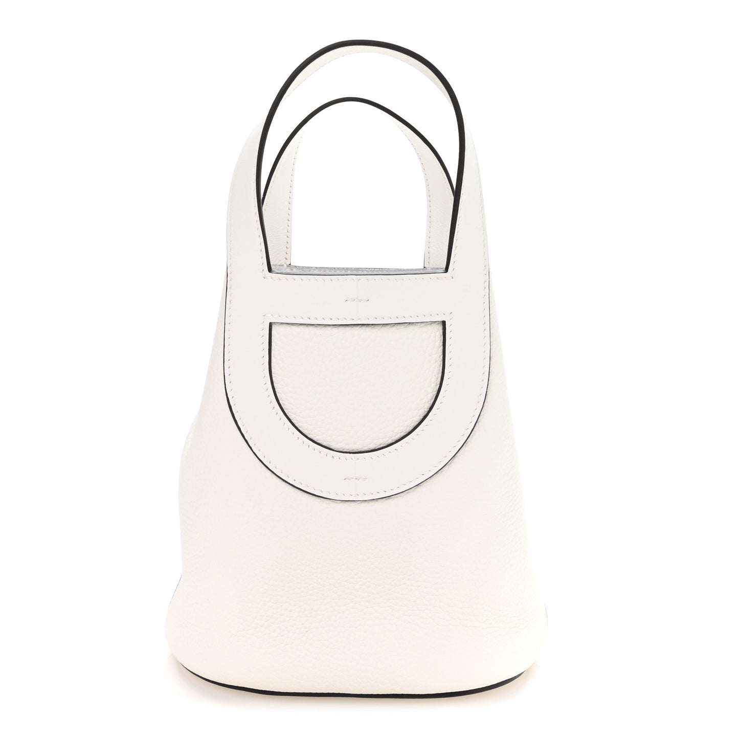 Taurillon Clemence Swift In-The-Loop 18 Bag New White