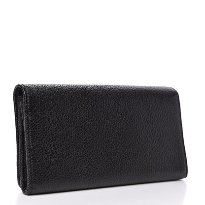 Balenciaga Chevre Silver Metallic Edge Hardware Money Wallet Black 3 of 7