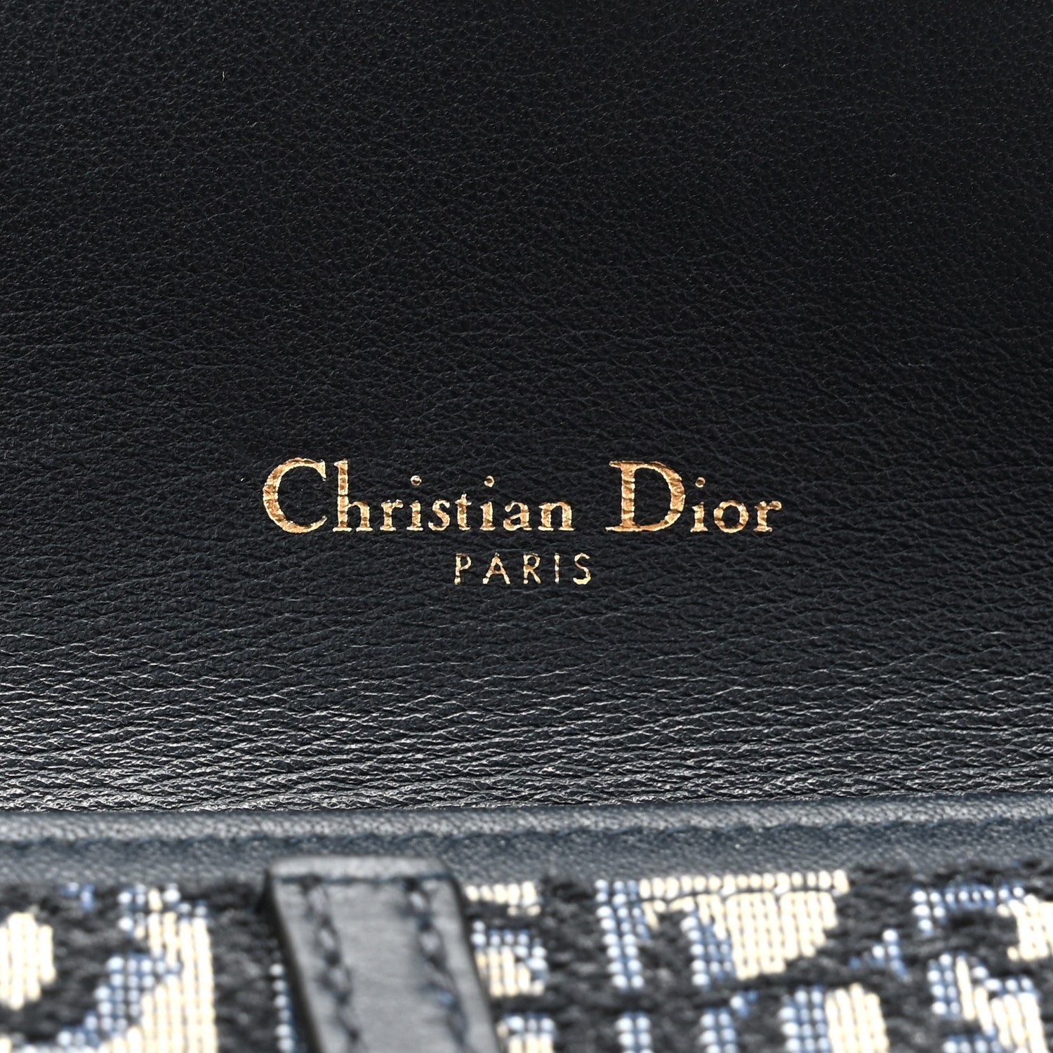 Christian Dior Oblique Saddle Chain Long Wallet Blue 8 of 10