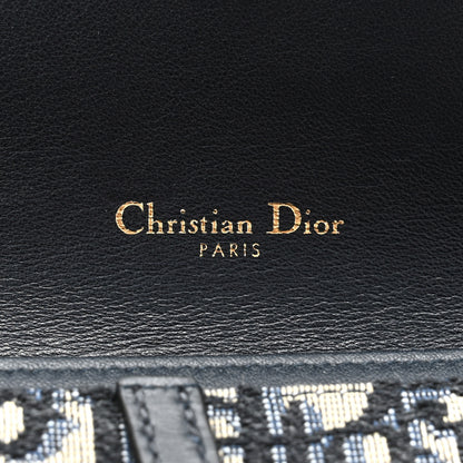 Christian Dior Oblique Saddle Chain Long Wallet Blue 8 of 10