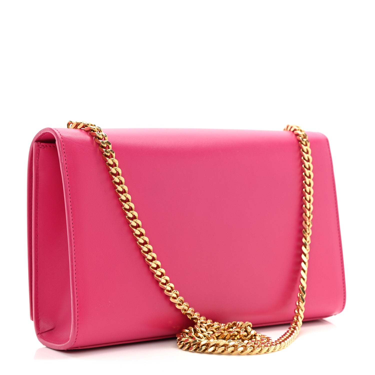 Saint Laurent Smooth Calfskin Medium Classic Monogram Kate Tassel Satchel Fuchsia 3 of 15