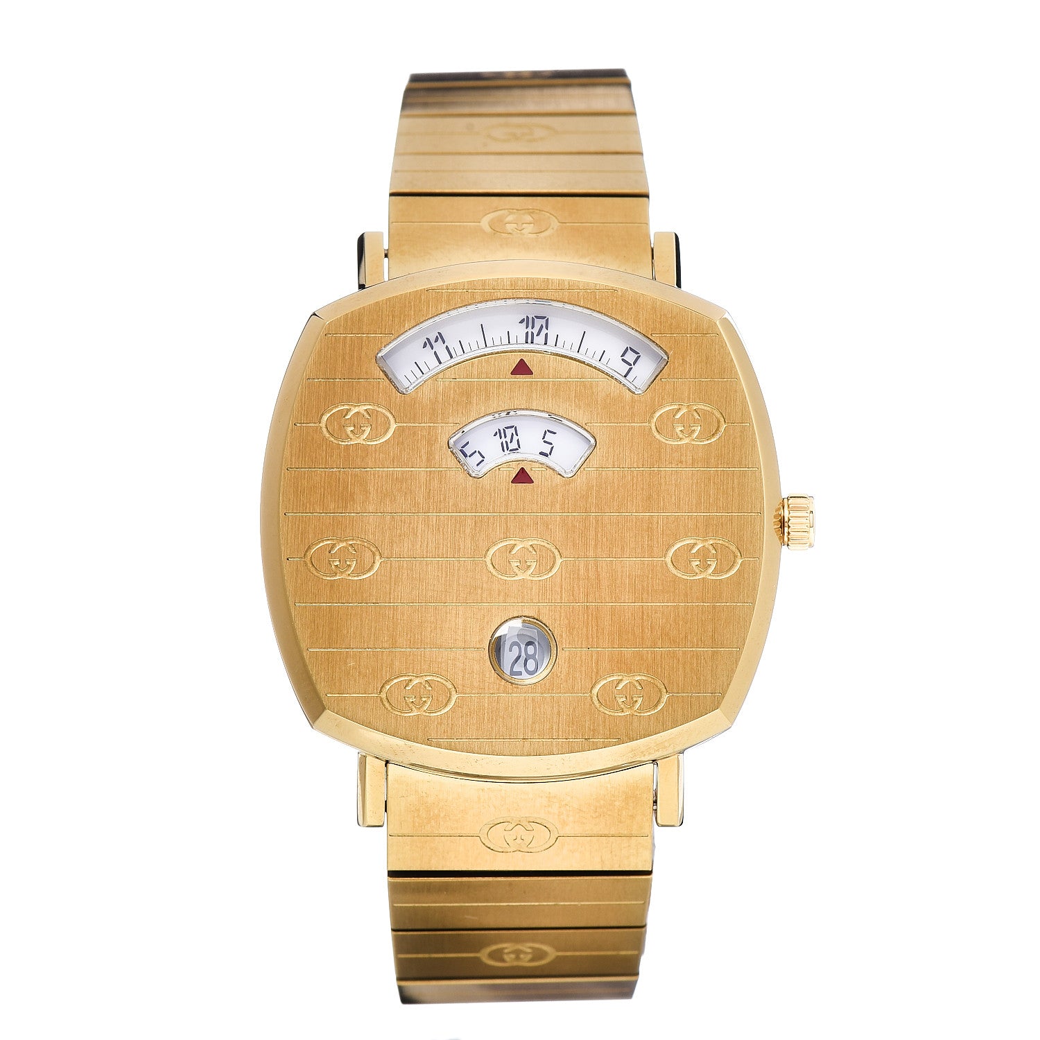 Gucci Stainless Steel 35mm Grip Quartz Watch Gold 1 of 7