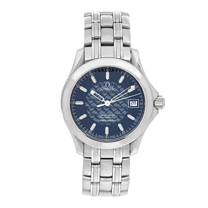 Omega Stainless Steel 36mm Seamaster Jacques Mayol Automatic Watch Blue 2500.80 1 of 4