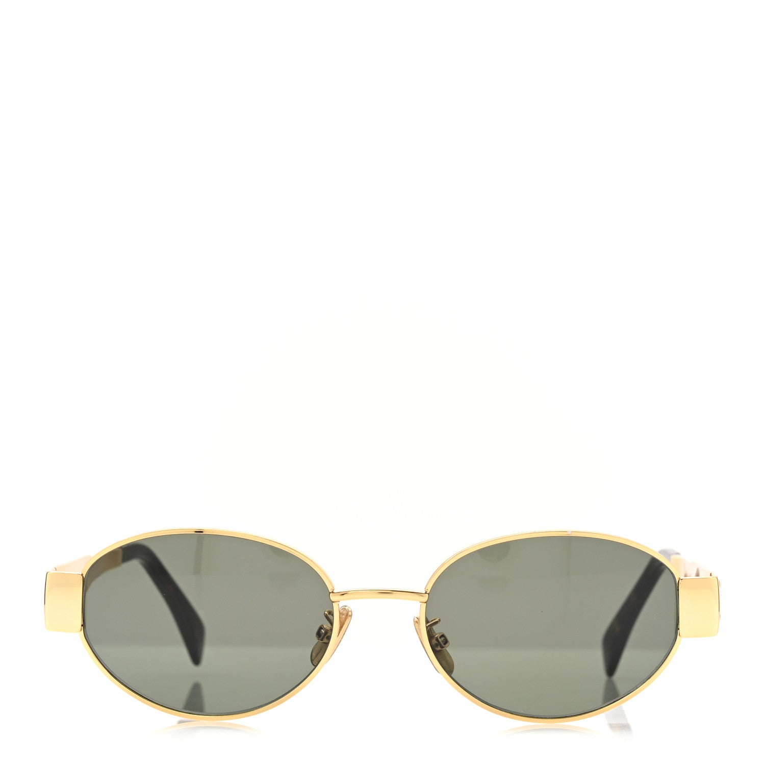 Celine Metal Triomphe 01 Sunglasses CL40235U Gold Green 2 of 7