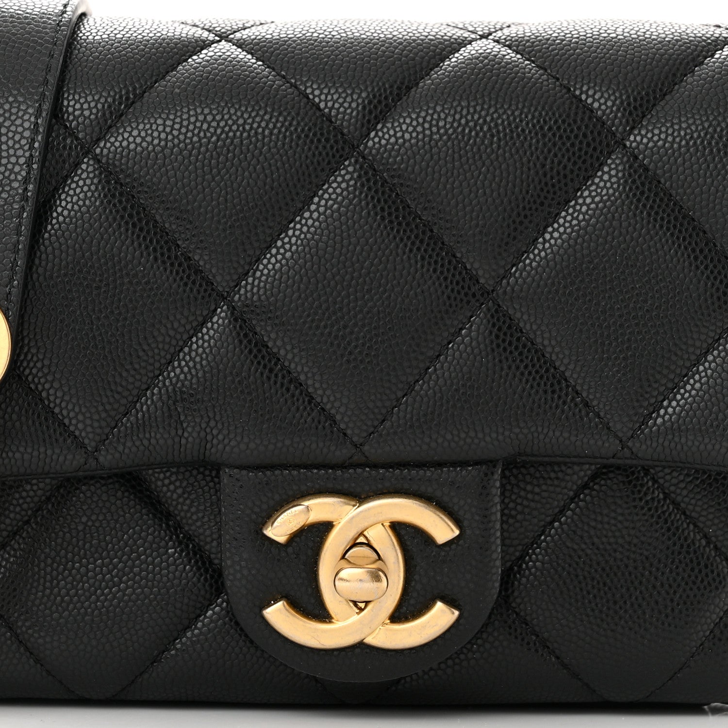 Chanel Caviar Quilted Mini Twist Your Buttons Flap Black 8 of 11