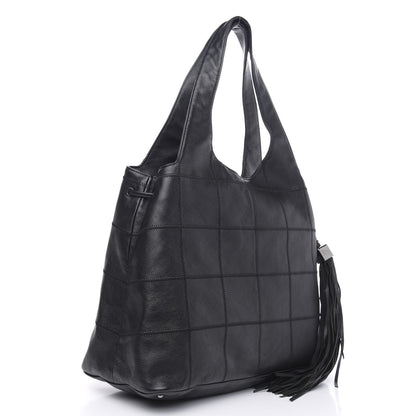 Chanel Calfskin Square Stitched Tassel Bag Black 3 of 11