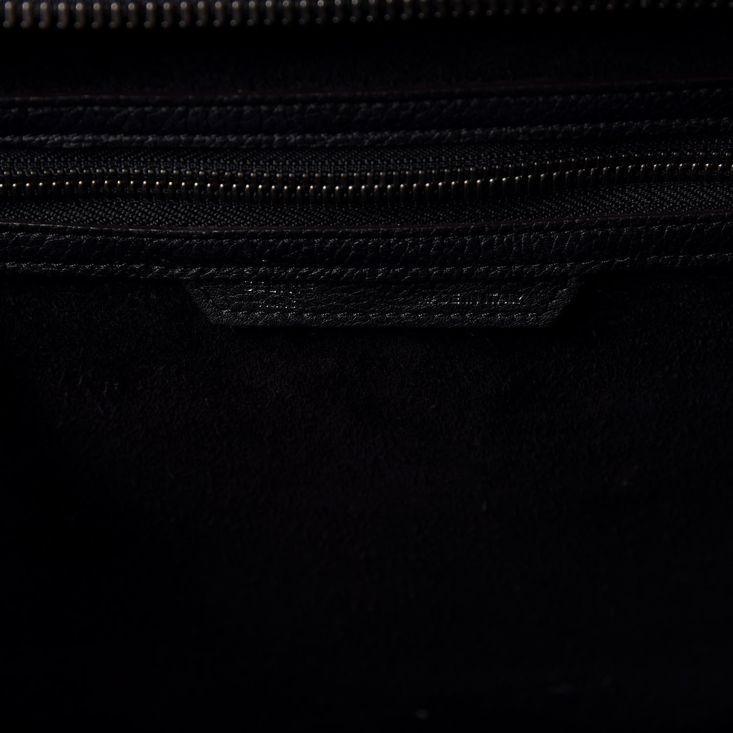 Celine Drummed Calfskin Mini Luggage Black 11 of 12