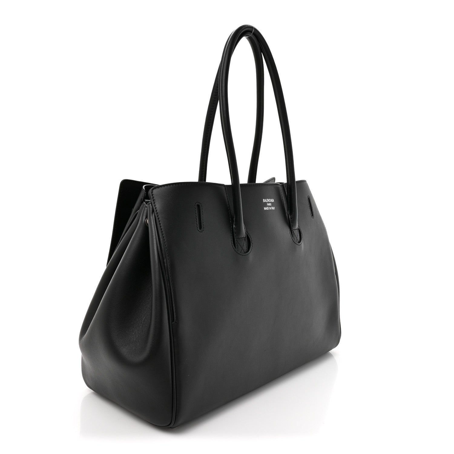 Balenciaga Smooth Calfskin Medium Bel Air Carry All Bag Black 3 of 10