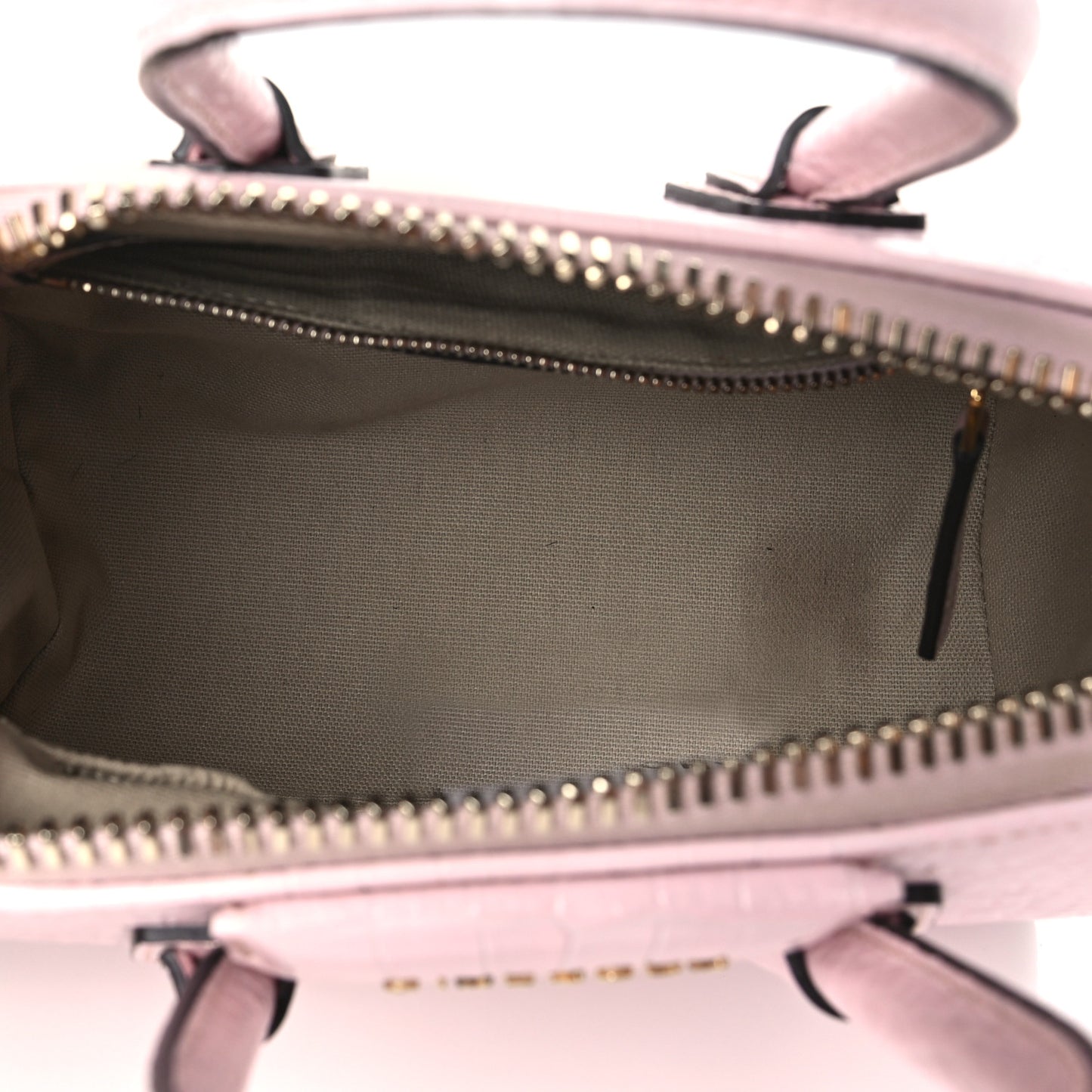 Calfskin Crocodile Embossed Mini Antigona Pink