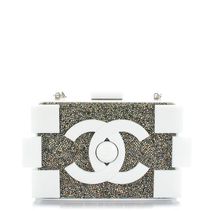 Chanel Plexiglass Crystal Lego Clutch White 1 of 7