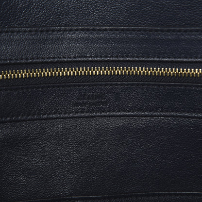 Celine Crocodile Embossed Nubuck Small Belt Cabas Phantom Navy Blue 5 of 10
