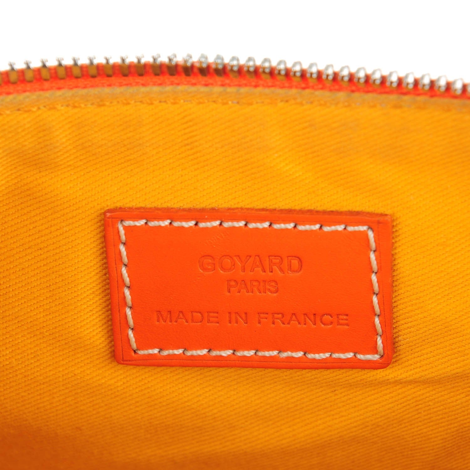 Goyard Goyardine Senat Pochette MM Orange 6 of 7