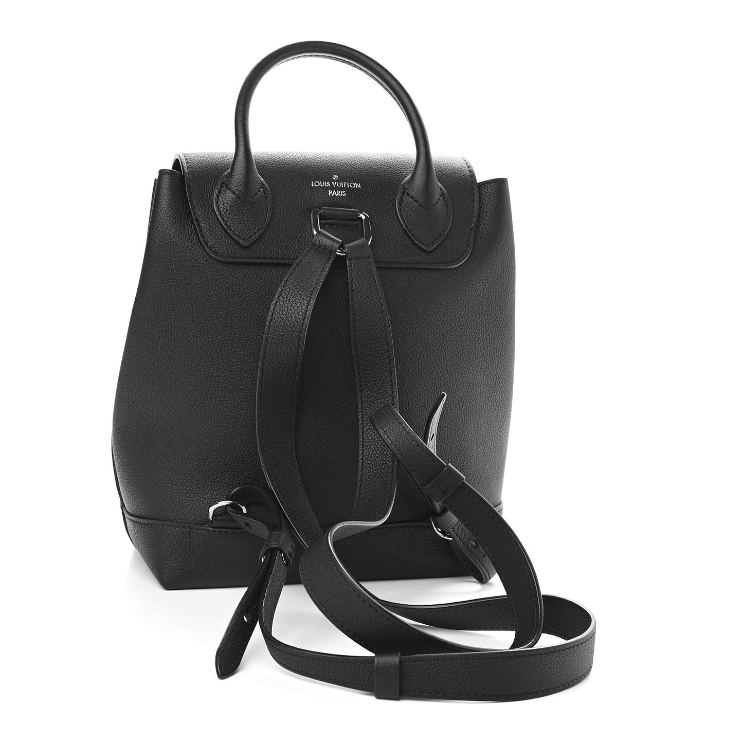 Calfskin Lockme Backpack Black