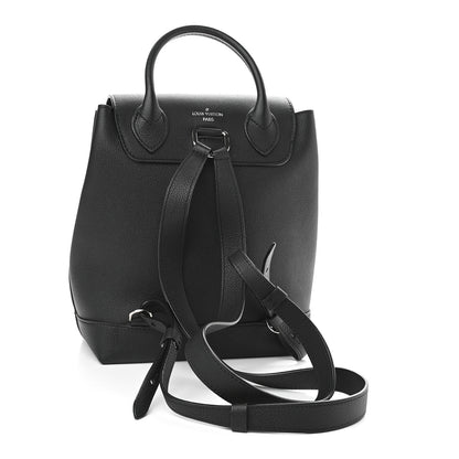 Louis Vuitton Calfskin Lockme Backpack Black 3 of 8