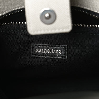 Balenciaga Cotton Canvas Calfskin Trade East West Tote XS Black 6 of 10