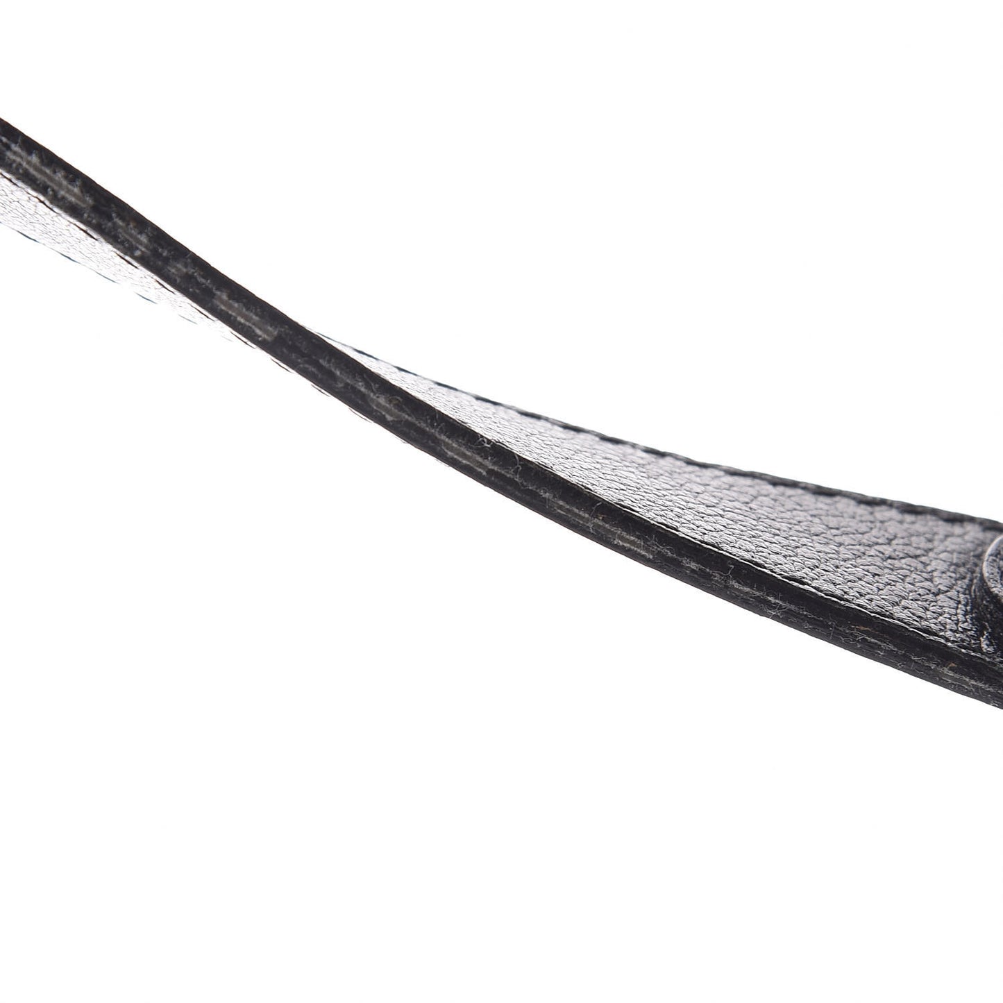 Grained Calfskin Saddle Bag Black