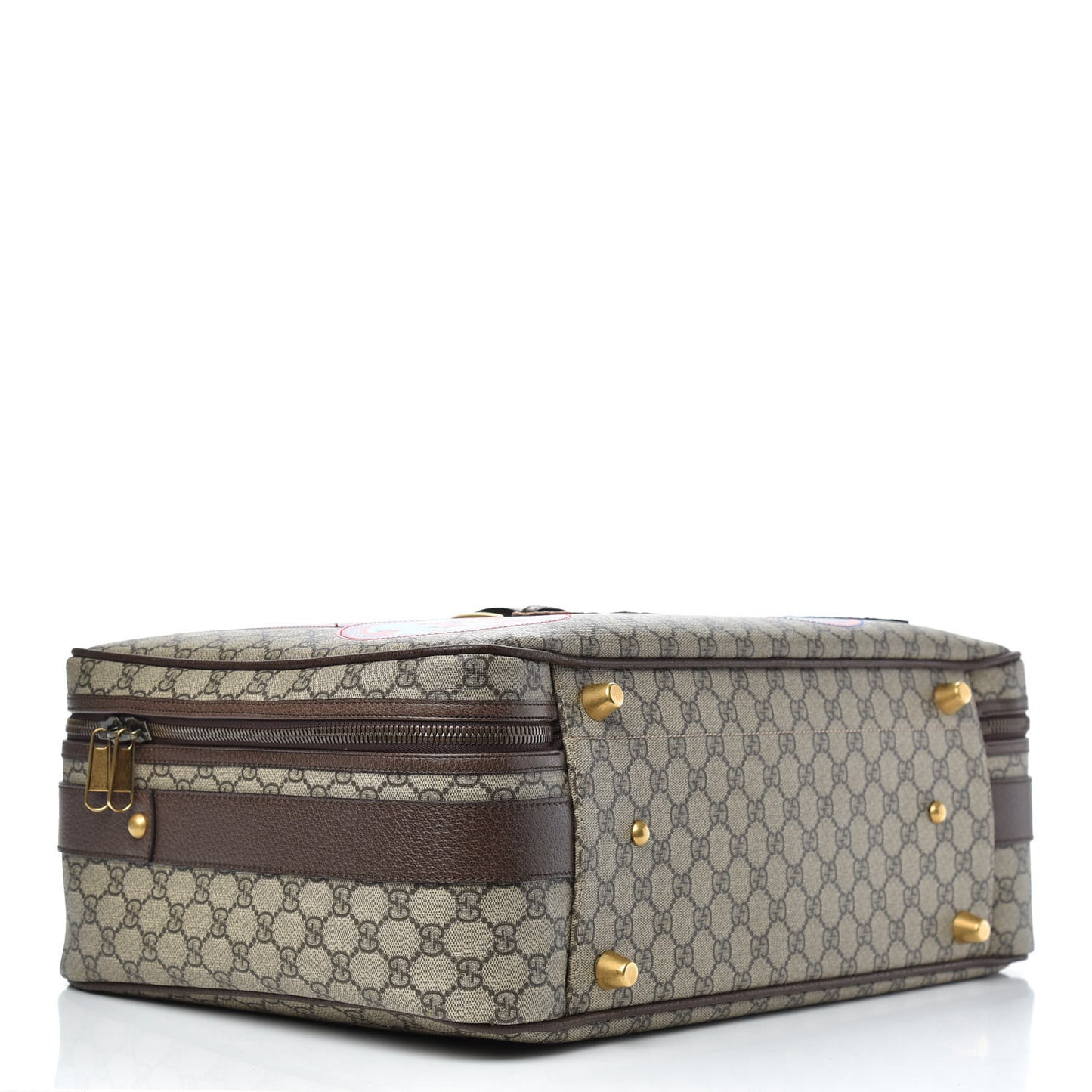 GG Supreme Monogram Embroidered Modern Future Courrier Suitcase