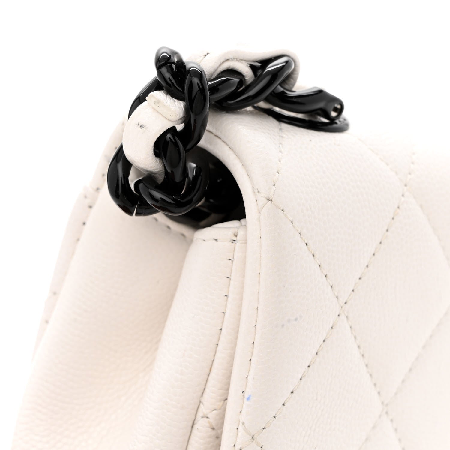 Chanel Caviar Quilted My Everything Small Flap White Black 12 of 13