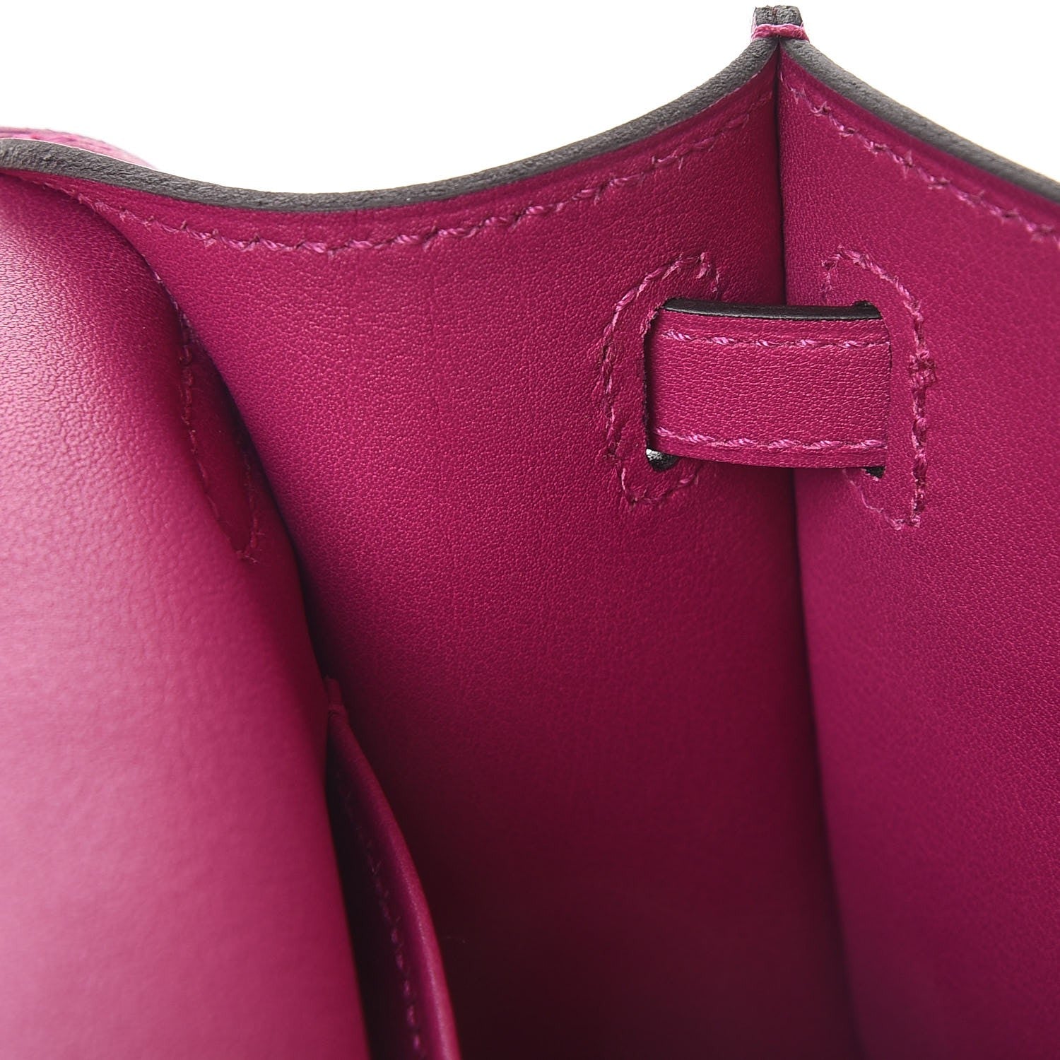 Hermes Swift Kelly Pochette Clutch Rose Pourpre 17 of 24