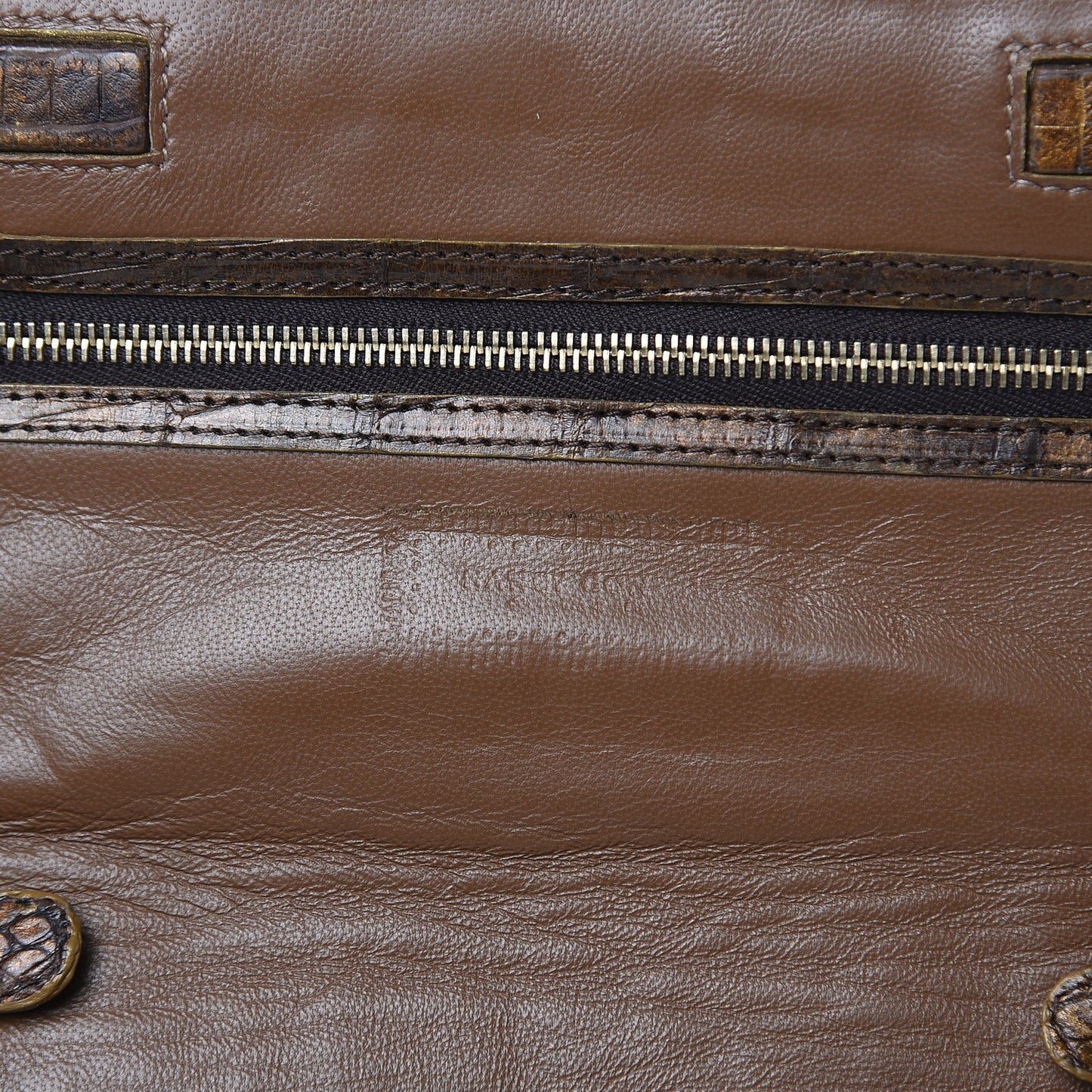 Crocodile Wallet On Chain Brown