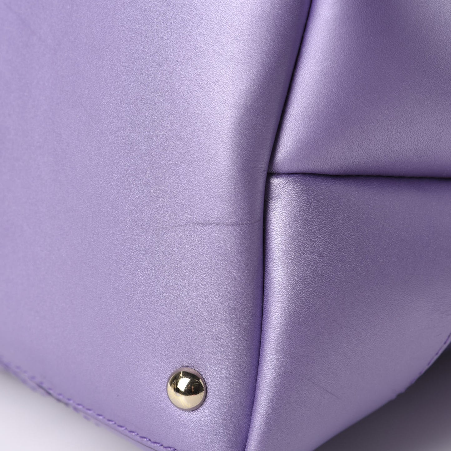 Metallic Guccissima Lovely Heart Tote Purple