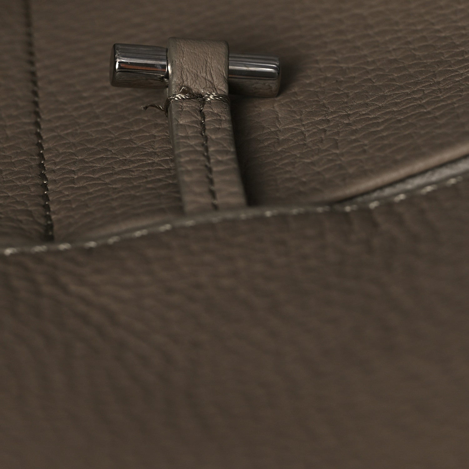 The Row Matte Grained Calfskin Soft Margaux 15 Dark Taupe 11 of 11