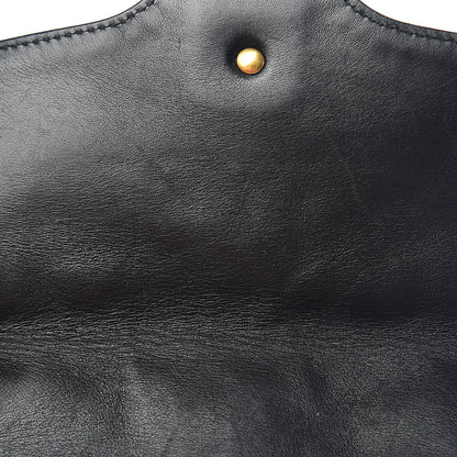 Gucci Calfskin Matelasse Small GG Marmont Shoulder Bag Black 7 of 12