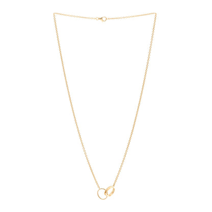 Cartier 18K Yellow Gold Interlocking LOVE Necklace 3 of 5