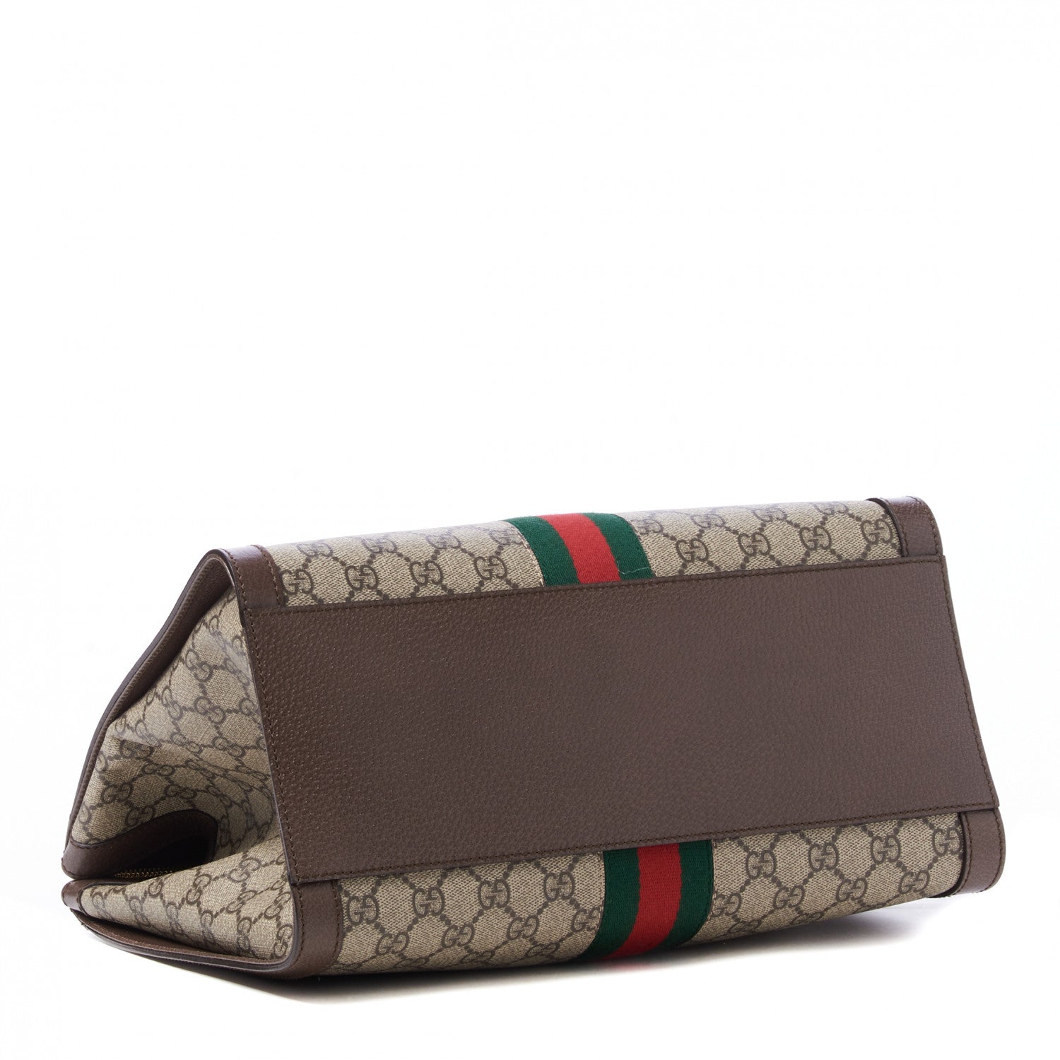 Gucci GG Supreme Monogram Web Medium Ophidia Tote Bag Brown 4 of 10