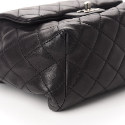 Chanel Lambskin Quilted Drawstring Backpack Black 6 of 16