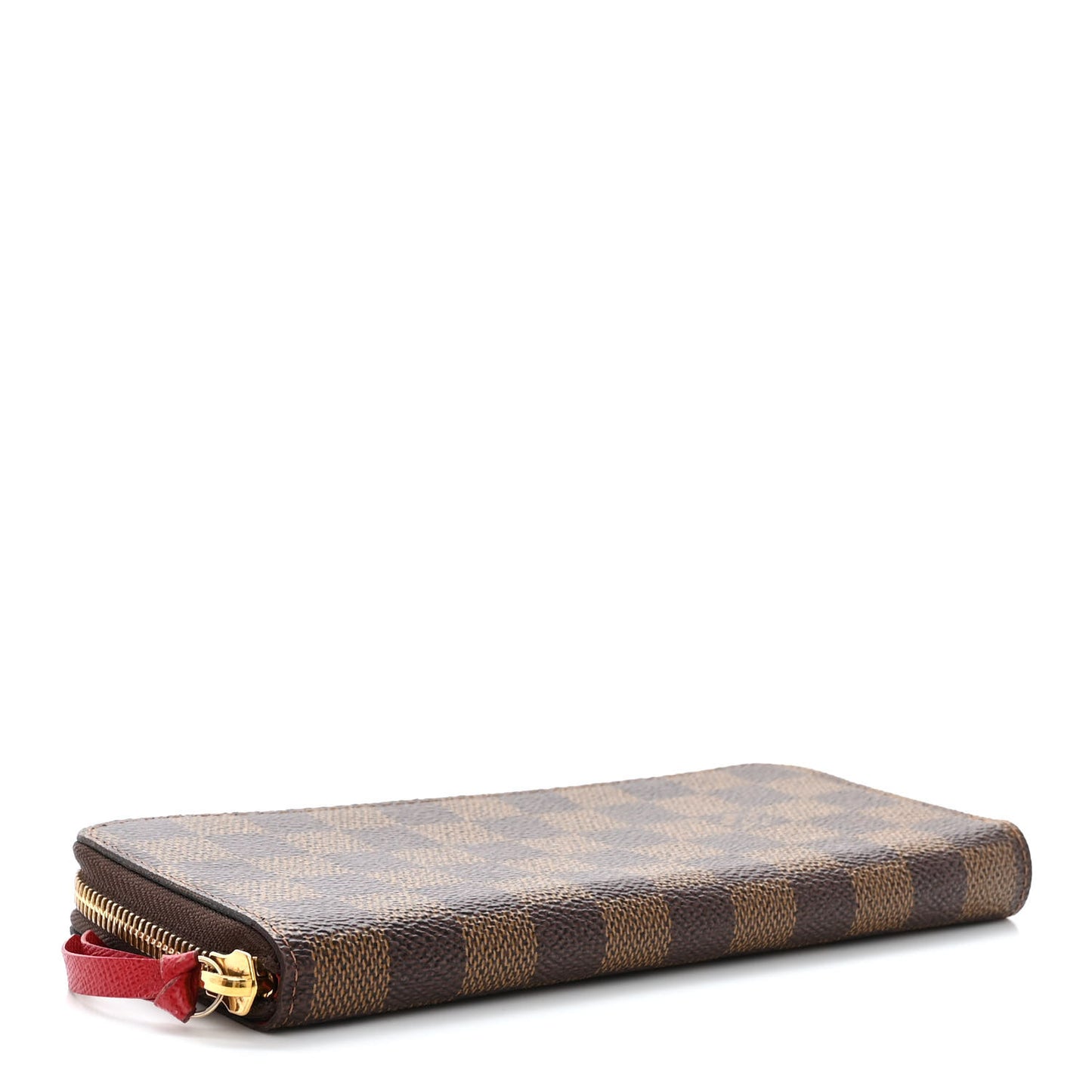 Damier Ebene Clemence Wallet Cherry