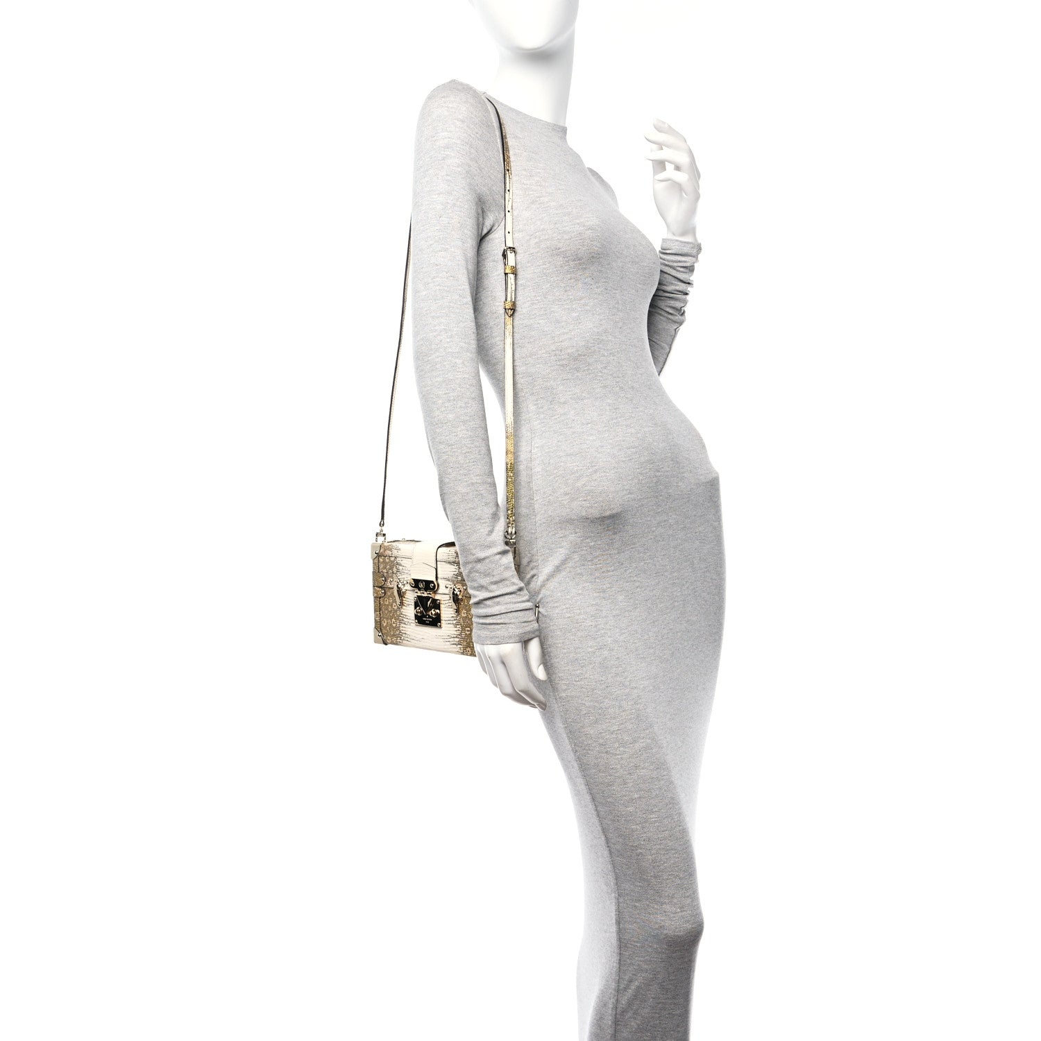 Louis Vuitton Lizard Petite Malle Vegetal Luxe 2 of 10
