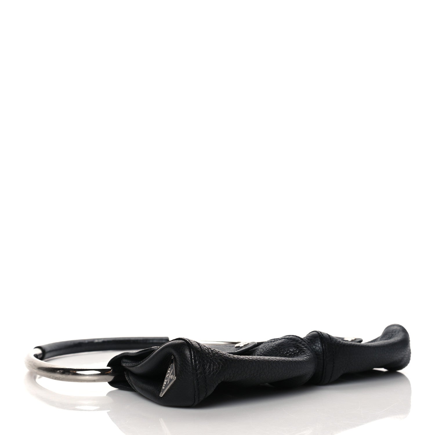 Prada Calfksin Loop Top Handle Bag Black 3 of 8