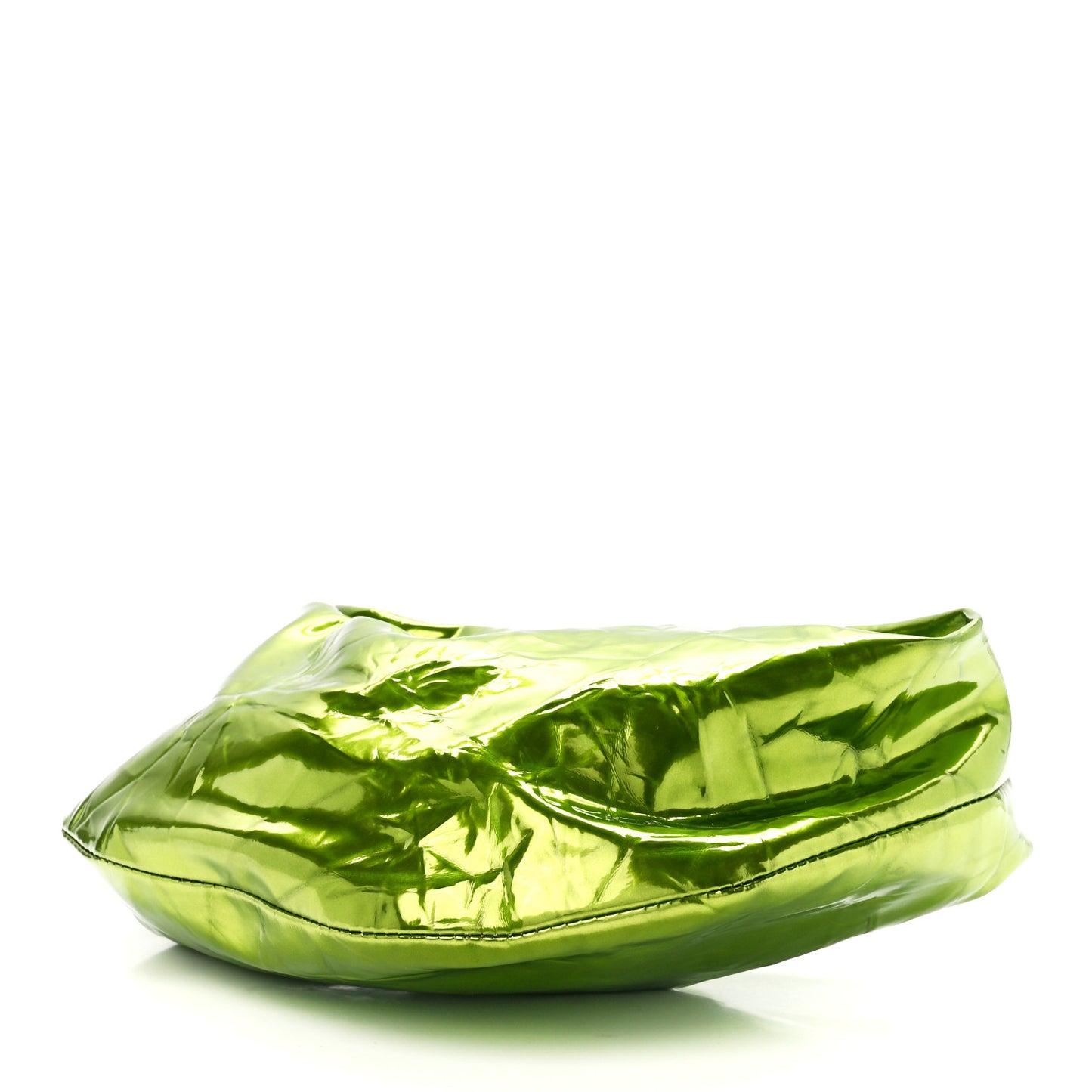 Metallic Crushed Calfskin Mini Jodie Chlorophyll