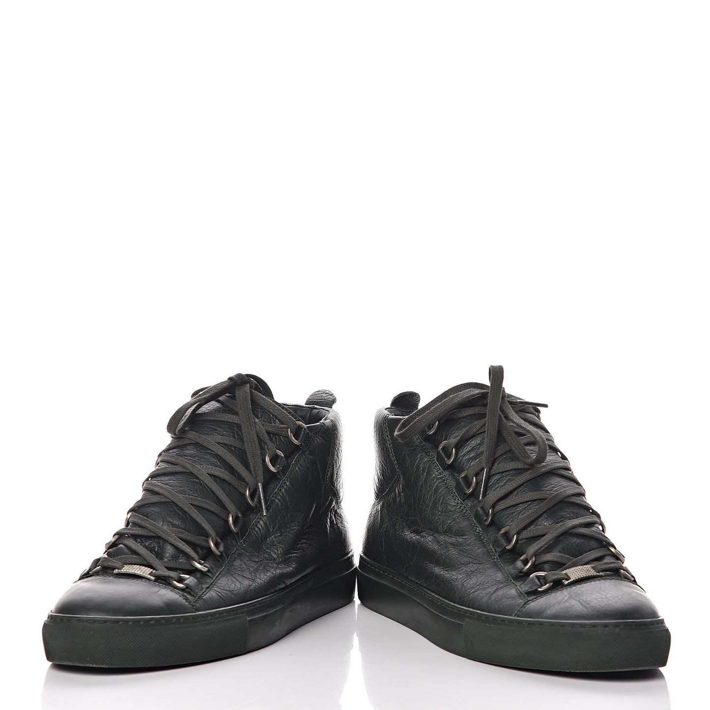 Chevre Hamilton Mens High Top Sneakers 42 Vert