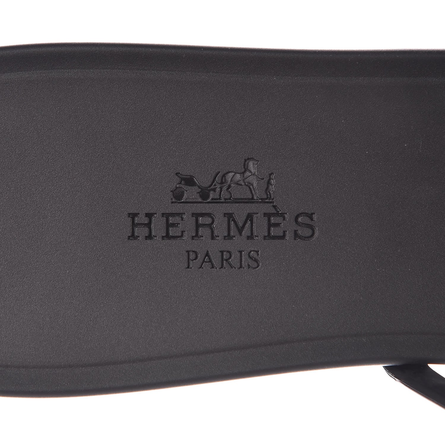 Hermes Rubber Chaine d'Ancre Rivage Sandals 38 Black 7 of 8