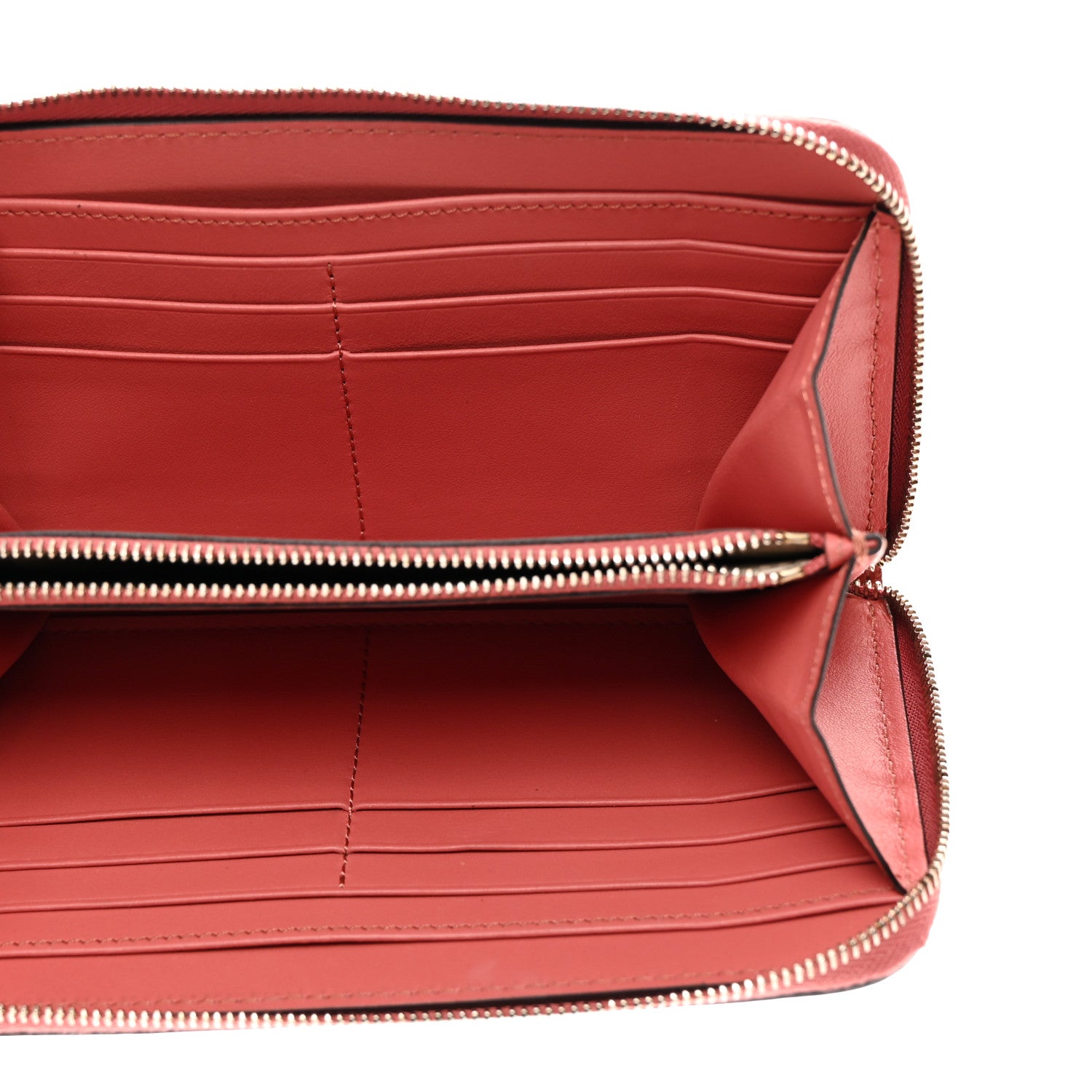 Burberry Grainy Calfskin Zip Around Wallet Cinnamon Red 5 of 8