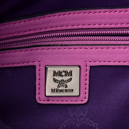 MCM Visetos Medium Sprinkle Stud Stark Backpack Purple 6 of 9