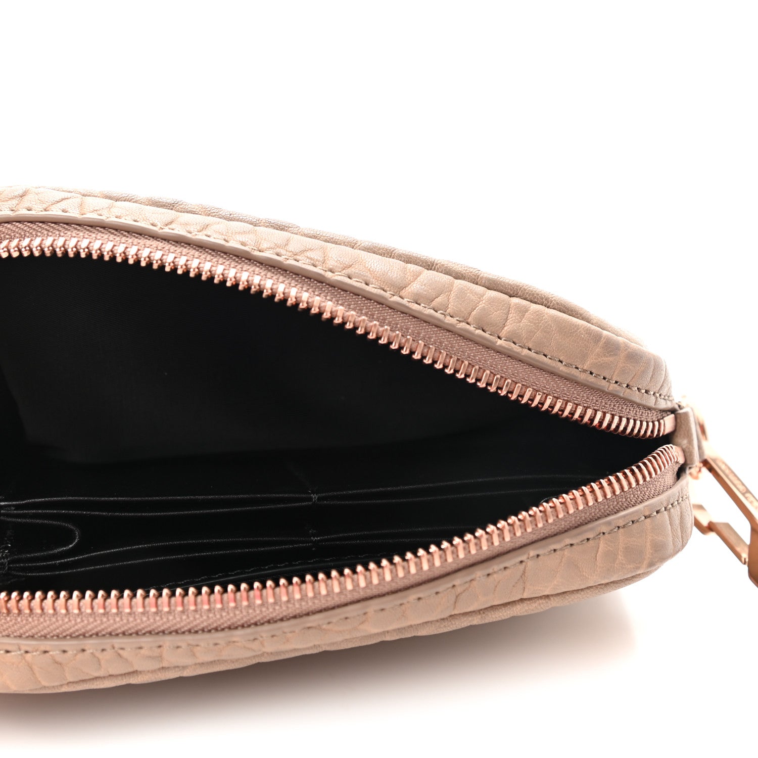 Alexander Wang Pebbled Lambskin Large Fumo Clutch Latte 5 of 6