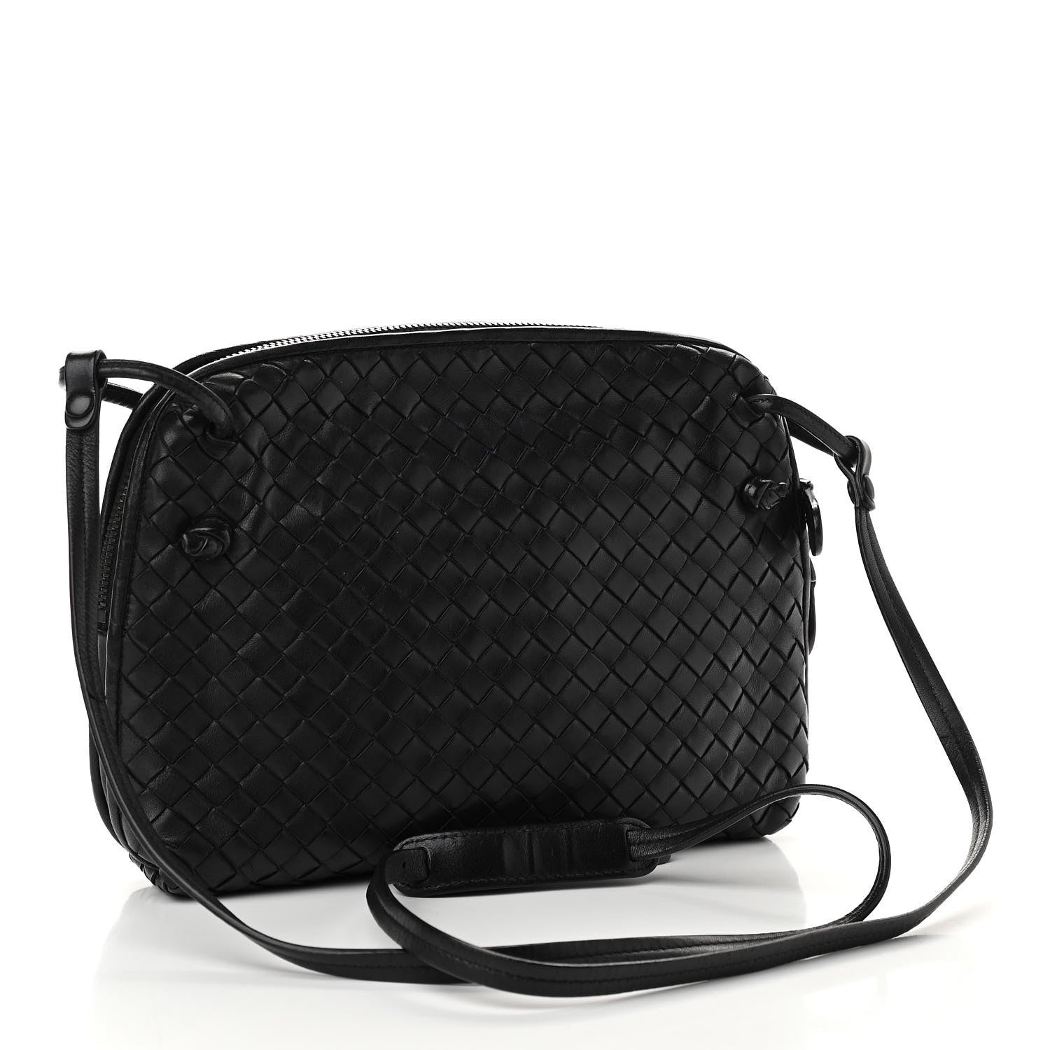 Bottega Veneta Nappa Intrecciato Nodini Bag Black 3 of 12