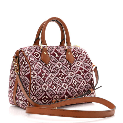 Louis Vuitton Jacquard Since 1854 Speedy Bandouliere 25 Bordeaux 3 of 10