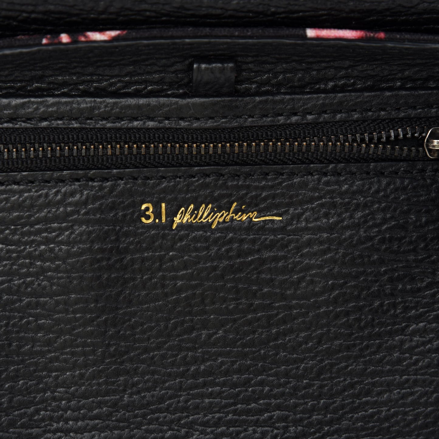 Textured Calfskin Canvas Mini Floral Pashli Satchel Black Multicolor